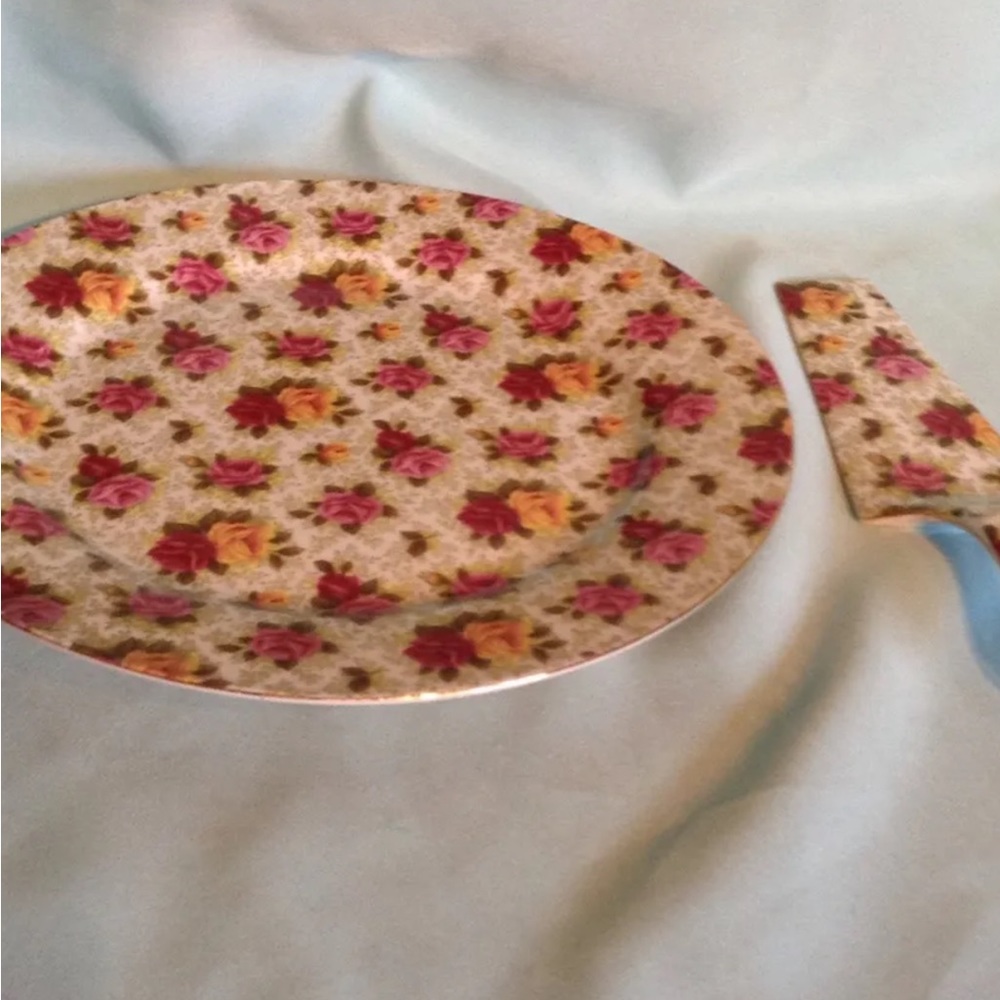 FORMALITIES CAKE / PIE SERVING DISH  W/ SERVER